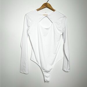 White Long Sleeve Bodysuit
